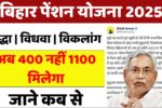 Bihar Pension Yojana New Update